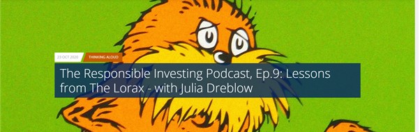 ‘Lessons from the Lorax’ podcast