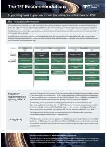 SRI Services welcomes TPT framework